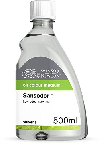 Winsor & Newton 3049757 Sansodor geruchsarme Lösungsmittel, für Ölfarben und Alkydfarben, 500ml Flasche