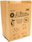 Alina 50 x 10L Compostable Paper Caddy Bin Bag/Food Waste Bin Liner/Biodegradable Brown 10 Litre Paper Sack (50 bags)