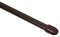 GARDINIA Vitragestange flachoval, Ausziehbar, Gardinenstange, Metall/Kunststoff, Braun, 40-65 cm, 2 Stück