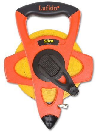 Crescent Lufkin 13mm x 50m Hi-Viz Orange Fiberglass Tape Measure - FM050CM,orange/black