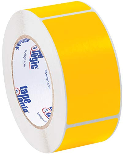 Tape Logic DL636H Inventory Rectangle Label, 4 Length x 2 Width, Fluorescent Orange (Roll of 500)