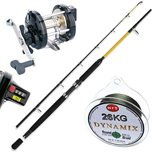 Norwegen Angeln Set WFT Rute Penn Rolle WFT Schnur No5. Combo Meeresangeln
