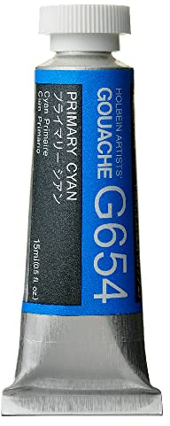 HOLBEIN ARTISTS COLORS G654 DESIGNERS GOUACHE 15ML PRIMARY CYAN