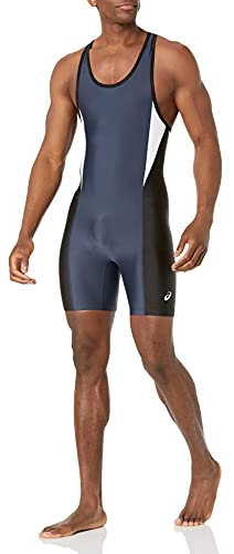 ASICS Legit Wrestling Singlet, Marineblau/Schwarz, Größe M