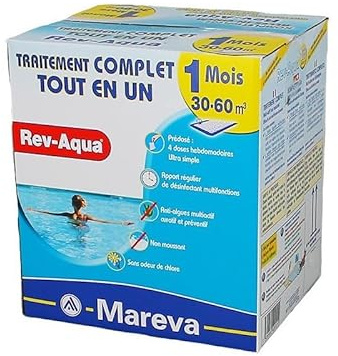 MAREVA - Kit Traitement Rev-aqua Complet Mensuel 18/30m3