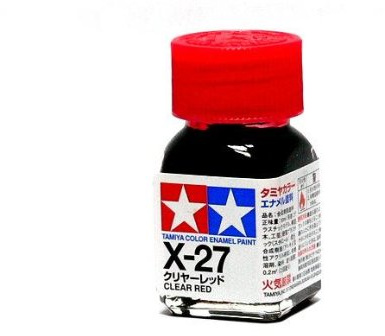RCECHO® 2x Tamiya Model Color Enamel Paint X-27 Clear Red Net 10ml 80027 CA442 mit RCECHO® Vollversion Apps Ausgabe