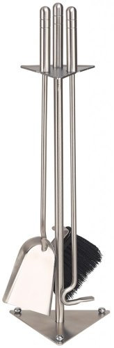 Schössmetall Kamingarnitur 3-TLG. Edelstahl, Trigo-5 04570100
