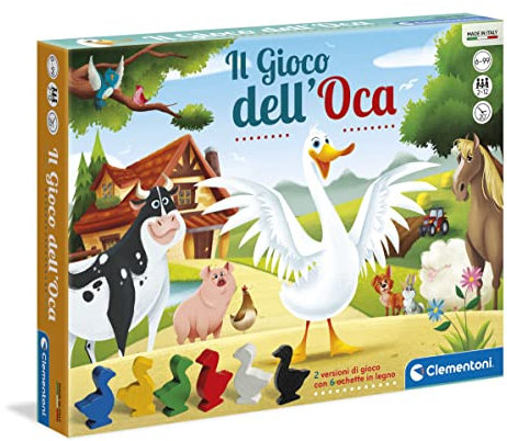 Clementoni - Juego de oca y parchís (versión en Italiano)