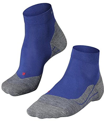 FALKE Herren Laufsocken RU4 Endurance Short M Sso Baumwolle Funktionsmaterial antiblasen 1 Paar, Blau Athletic Blue 6451, 42-43