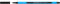 Schneider 152101 Schreibgeräte Kugelschreiber Slider Edge, Kappenmodell, M, schwarz, Schaftfarbe: cyan-schwarz