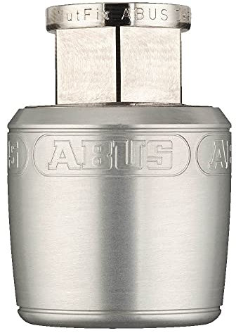 ABUS Nutfix 726958 Einzel-Fahrradschloss mit massiver Achse, silberfarben