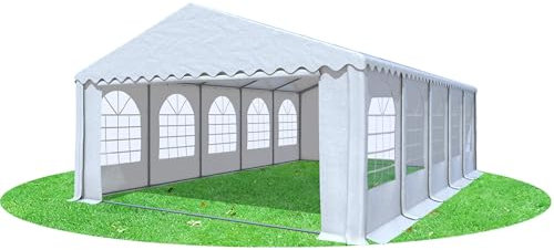 Stabilezelte Partyzelt Festzelt 6x10m Giant Pro PVC 550/g² feuersicher 2,60m Durchgang mit Fenster