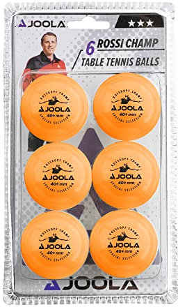 JOOLA 44301 Unisex – Erwachsene Rossi Champ 40+ Tischtennisbälle, orange, one Size