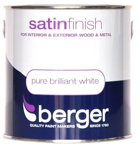 Berger Satin Sheen 2.5lt Brilliant White