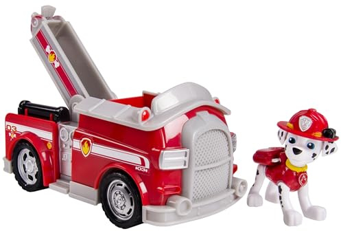 Nickelodeon Paw Patrol Toy - Marshall's Fire Fightin Truck - Marshall Figure Vehicle Playset