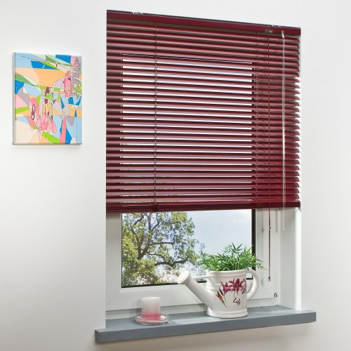 Liedeco Jalousie Bordeaux aus Alu, Aluminium-Jalousie B 220 cm x L 160 cm