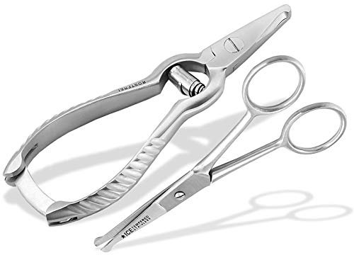 InstrumenteNrw Hunde Krallenzange Set Krallenschere Pfotenschere 2-Teilig aus rostfreiem Edelstahl