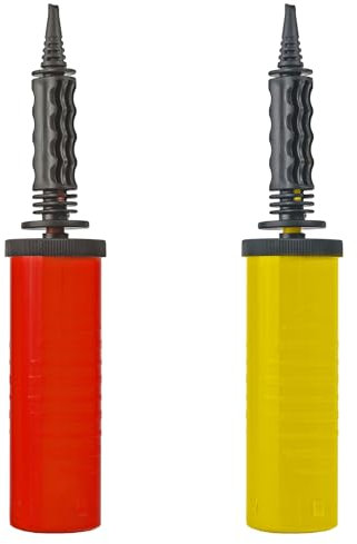 Luftpumpe Luftballons 30x5,5cm 1 Stück sortiert - Doppelhub Luftballonpumpe für schnelles manuelles Aufblasen von Ballons - Ballonpumpe für Hochzeit Geburtstag Party Dekoration