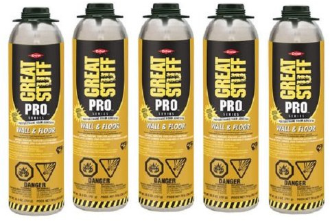 Dow Great Stuff Pro 26.5oz Wall and Floor Adhesive - 343087 - Pack of 5