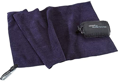 Cocoon Reisehandtuch Terry Towel Light - Microfiber - M - Dolphin Blue