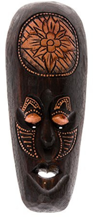 Ciffre 30cm Holz Maske Holzmaske Wandbehang Skulptur Figur Afrika Art Deko HM3000019