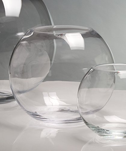 Sandra Rich Vaso in vetro Globe trasparente, rotondo, 24,5 cm, Ø 30 cm