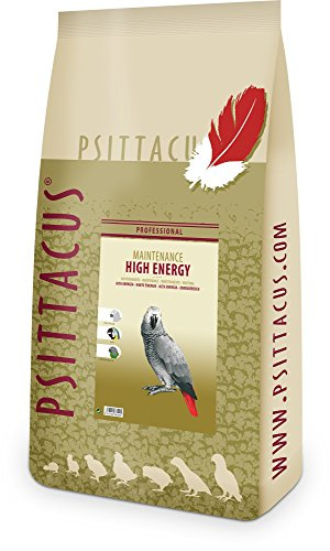 Psittacus High Energy 12 kg | Pienso Completo para Yacos, Guacamayos y Otros Loros Africanos | Alimento Premium para Aves, 100% no-GMO