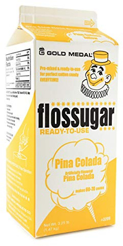 Flossugar Pina Colada Candy Floss Sugar, 1.47kg