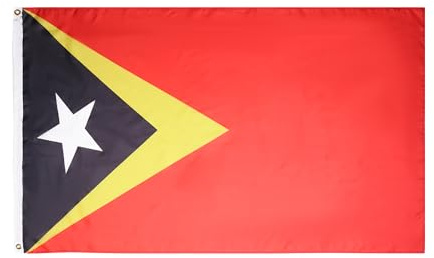 BANDERA de TIMOR ORIENTAL 150x90cm - BANDERA TIMORENSE 90 x 150 cm - AZ FLAG