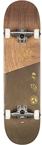 Globe G1 Insignia Tabla Skateboard, Adultos Unisex, Multicolor (Dark Maple/Green), 8.25