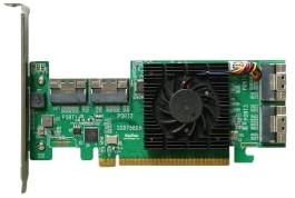 HighPoint Rocket 1580 NVMe 8-Port M.2/U.2 Industry Fastest-Performance/Comprehensive Selection Capable of Supporting Over 100TB On a Single Controller!, Black