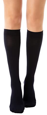 Relaxsan 815 (Blue, XXL) Gambaletti Compressione Graduata 18-22 mmHg per Uomo Donna, Calze Elastiche in Cotone Leggero