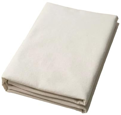 yihaile Grosor Medio Tela Calicó 100% Algodón Natural Sin Blanquear 1 PCS 100% 1M x 158cm Tela de Algodón Calico Resistente al Desgaste Tela Loneta por Metros para Coser Almohadas Manteles Bolsos