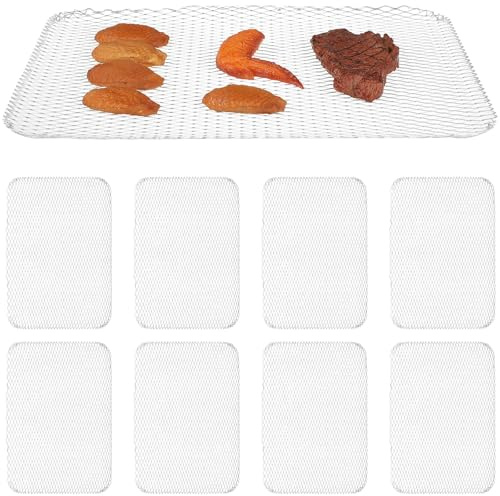 CIYODO 10 pièces Lot de Tapis de Cuisson Barbecue Aluminium Jetables Anti-débordement pour Grillades Extérieures et Four Accessoires Barbecue Multifonctions pour Viande Légumes Poisson