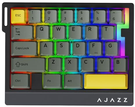 AJAZZ AK029 Magnetic Switch One Handed Gaming Keyboard, Hall Effect Rapid Trigger Mechanical Keypad with SOCD & DKS, 8KHz Polling Rate, 29 Keys Mini Ergonomic Gaming Keyboard for FPS Gamers, PC
