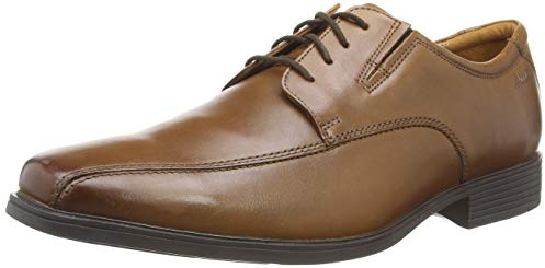 Clarks Men's Tilden Walk Oxford, Dark Tan Lea, 9 UK Wide