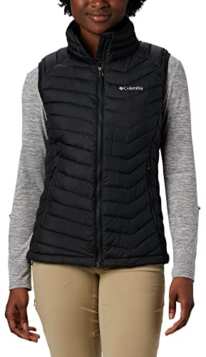 Columbia Powder Lite Vest Chaleco Acolchado, Black 411, M Mujer