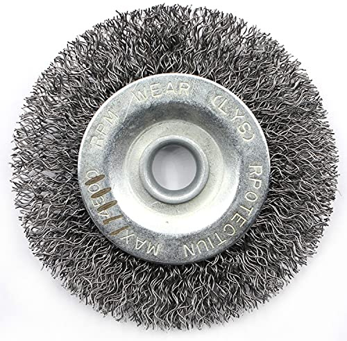 Drahtbürste Bürste Reinigungsscheibe Stahl für Akku Winkelschleifer 76x10 mm für LUX A-WS-12/76, Worx, XCEED, BTI