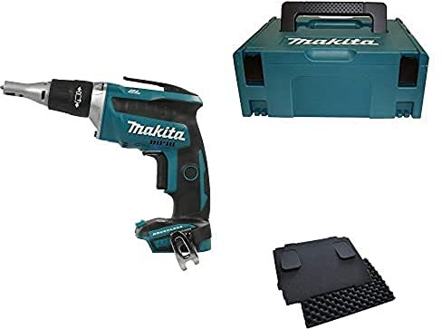 Makita Akku-Schnellbauschrauber 18,0 V (ohne Akku, ohne Ladegerät) + MAKPAC + Polster