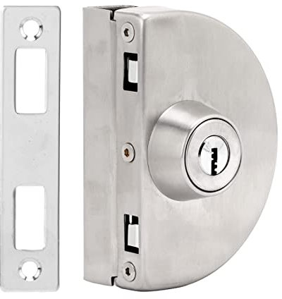 Barra de Seguridad para Puerta Corrediza, Resistente a la Corrosión, Cerradura de Puerta de Vidrio Corrediza de un Lado, Acero Inoxidable para Cocina, Hogar, Oficina