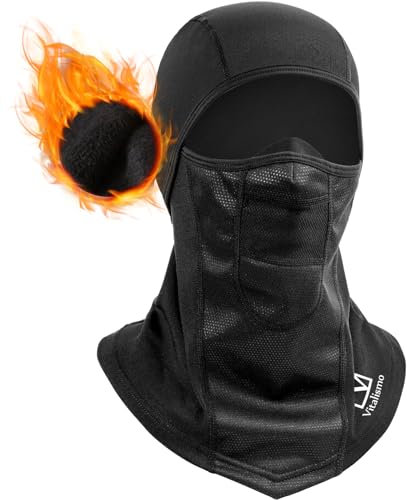 Vitalismo Winter Sturmhaube Herren Damen Gesichtshaube Winddicht Thermal Skimaske Fahrrad Motorrad Ski Balaclava Gesichtsschutz für Radfahren Skifahren Snowboarden