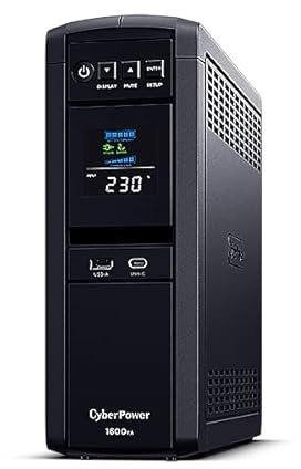 Cyberpower CP1600EPFCLCD-UK Pure Sinewave 1600Va/1000w 2xUK+3xC13, UK power cord attached