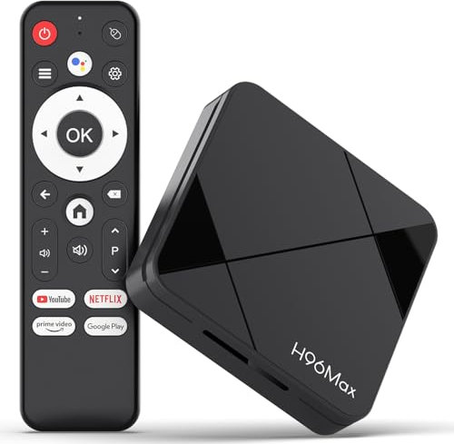LEFFOT Android 14 TV Box 2025, RK3518 4K Ultra HD Smart TV Boitier, 2Go RAM + 16Go ROM, IPTV Box avec HDR10, Commande Vocale, 2.4G & 5G WiFi 6, 100M Ethernet, BT 5.4, USB 3.0, RK3518 Quad Core A53