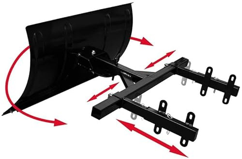 Lama da neve 80 x 44 cm, in acciaio per spazzaneve; robusta protezione contro spazzaneve; ideale per servizi invernali e rimozione della neve, durevole e resistente alle intemperie