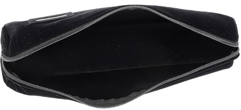 Toyvian Rollo Portátil para Guardar Pulseras y Relojes Material Suave Negro Estuche Enrollable Compacto para Viaje y Exhibición de Joyería