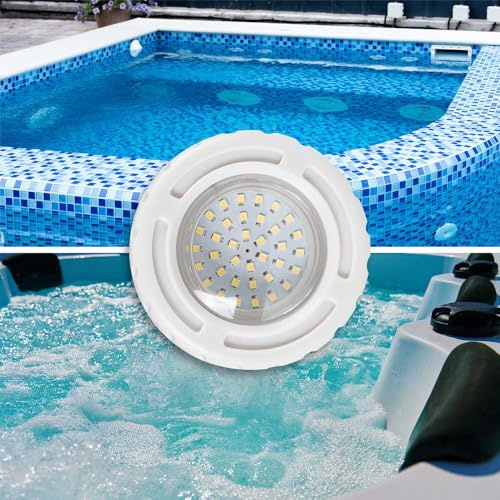 BARCELONA LED LED Poollampa 3W AC12V IP68 Undervattenslampa Ø94mm Kallvitt 6500K SMD2835 Poolbelysning Ytmontering för Pool, Jacuzzi, Spa, Fontän, Damm och Trädgård