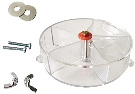MotiveTech Roue D'exploration pour Perroquets, Jouet de Recherche de Nourriture pour Grands Perroquets, Distributeur de Nourriture pour Cacatoès, Cage pour P