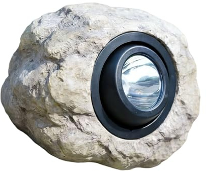 Oxxggkao Lampada solare a forma di roccia con batteria ricaricabile integrata illuminazione notturna per vialetto esterno aiuola decorazione a bordo piscina Luci solari esterne automatiche