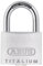 ABUS Vorhängeschloss Titalium 64TI/45 gl.-6454 - gleichschließend - Kellerschloss mit Schlosskörper aus Spezial-Aluminium - gehärteter Stahlbügel - ABUS-Sicherheitslevel 5