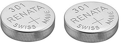 2 x Renata 301 Watch Battery Swiss Made Silver Oxide 1.5 v(SR43SW)